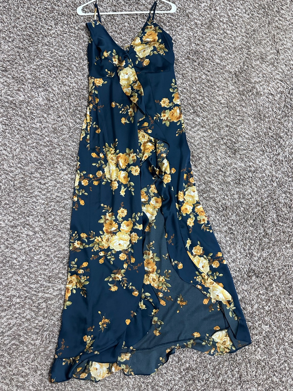 Dress Forum Floral dress in Navy with Yellow Blossoms